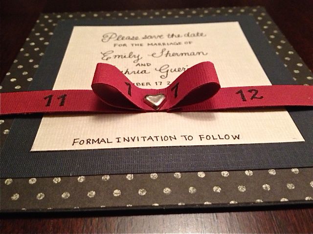 save the date card diy card making